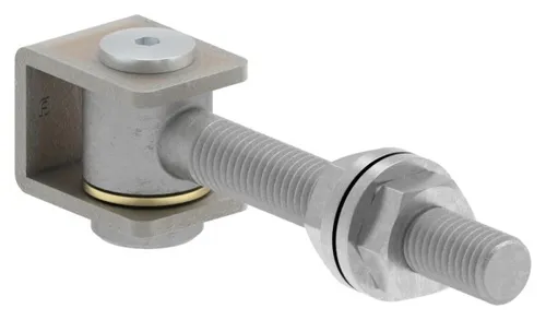 Torband Torbänder Schmiedeeisen mit Gewinde: M12 verstellbar, Stahl (Roh) S235JR