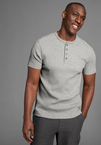Bruno Banani Henleyshirt in elastischer Rippenqualität