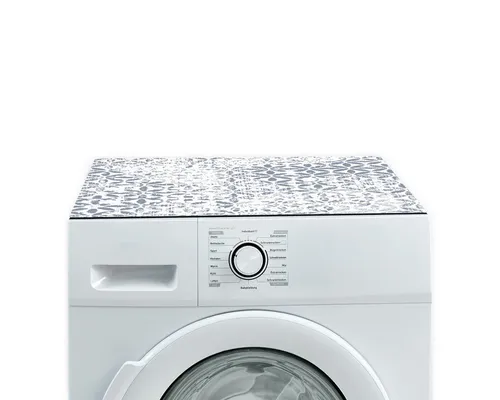 Tabletop Antirutschmatte Waschmaschinenauflage blau grau Textil-Finish waschbar, 1-St., Rutschfeste Gummi Unterlage als Trockner Waschmaschinen-Abdeckung