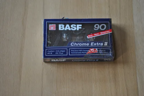 AB BASF Audiocassette Chrome Extra II 90 Cassette Kassette neu OVP sealed