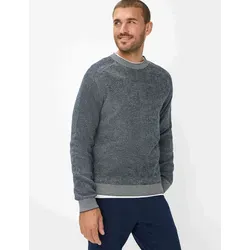 Brax Strickpullover STYLE ROB - Modischer Herrenpullover aus reiner Baumwolle, mit zeitlosem Rundhalsausschnitt und einzigartiger Perlfang-Stricktechnik für optimalen Komfort und Wärme.
