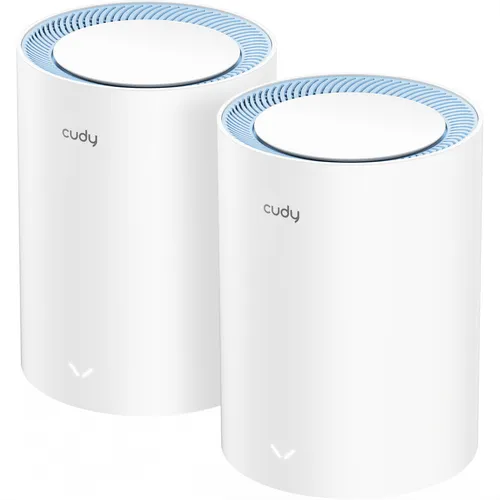 cudy M1200 AC1200 Wi-Fi Mesh Solution 2er-Pack - WLAN-Repeater für nahtlose Internetverbindung, ideal für große Räume und mehrere Geräte, sorgt für eine stabile Netzwerkabdeckung