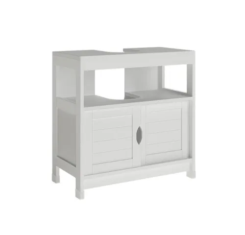 Vicco Waschbeckenunterschrank Vilda, Weiß, 60 x 60 cm - Waschbeckenunterschrank mit elegantem Design, bietet zusätzlichen Stauraum und verleiht Ihrem Badezimmer Stil.