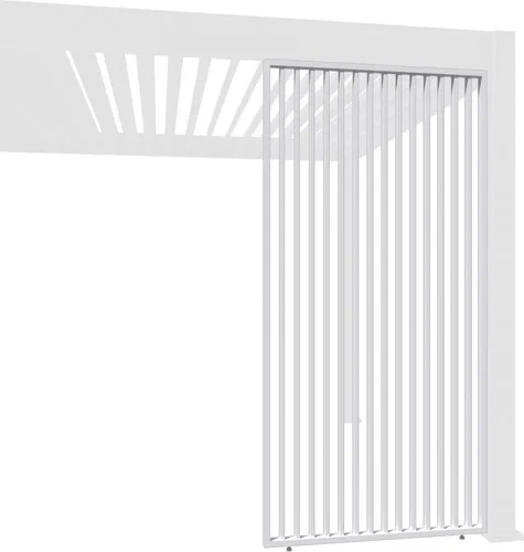 Weide Vertikale Lamellenwand Paneel - Aluminium Sichtschutz in Anthrazit, Weiß oder Holzoptik, robust und pflegeleicht für optimale UV- und Windschutz