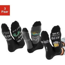 H.I.S Socken (Packung, 3-Paar) mit Bier Print