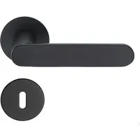 Produktbild MeinTürgriff Drückergarnitur Georgetown Flachrosette schwarz matt
