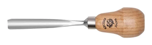 Kirschen Kerbschnitzbeitel 10 mm mit Birnenheft gerade mit mittlerer Höhlung - 5608010