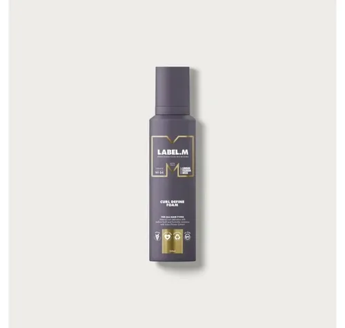 label.m Curl Define Foam 150 ml - Lockenstyling leicht gemacht - Haarstyling-Produkte für natürliche, feuchtigkeitsbeständige Locken mit mittlerem Halt und einem glatten, federnden Finish.