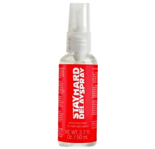 PharmQuests Verzögerungsmittel Stay Hard Delay Spray, Sprüh-Flasche mit 50ml, 1-tlg., diskretes Spray gegen vorzeitigen Samenerguss