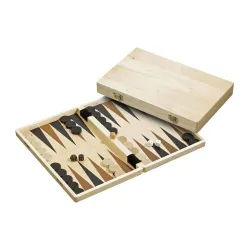 Philos Backgammon Kassette - Stylian aus Holz - Gesellschaftsspiel mit hochwertigem Ahorn- und Pappel Furnier, ideal für spannende Spielabende und stilvolle Präsentation.
