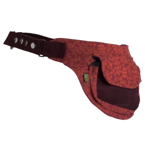 Vishes Gürteltasche Bauchtasche aus Cord Baumwolle in rot von Vishes