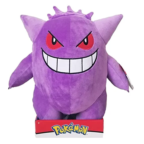 Pokémon Pluche - Gengar 30 cm - Stofftiere & Teddybären, superweicher Gengar mit tollen Details, ideal zum Kuscheln und Sammeln für Pokémon-Fans!