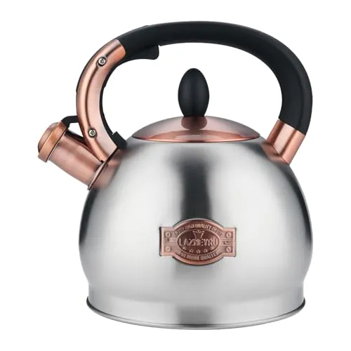 2.8L Edelstahl Flötenkessel für alle Herdarten von Lazneyru