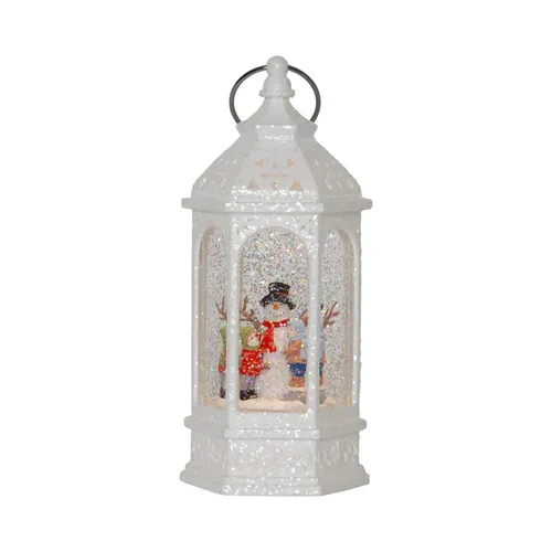 Star Trading  LED Schneelaterne ,Vinter' mit Glitzer, wassergefüllt, Schneemann,
