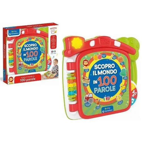 Clementoni Ich entdecke die Welt in 100 Wörtern (Englisch, Italienisch, 1 - 4 Jahre) (17984)