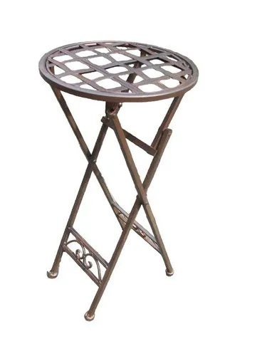 Deko-Impression Klapptisch - Beistelltisch im mediterranen Stil, platzsparend und ideal für drinnen und draußen.