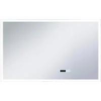 Produktbild vidaXL LED-Badspiegel mit Touch-Sensor und Zeitanzeige 100×60 cm
