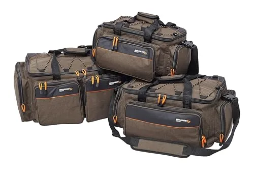 Savage Gear SYSTEM CARRYALL L 54X37X26CM 33L - Große Angeltasche mit 33L Volumen, ideal für Angler, die viel Ausrüstung transportieren möchten.