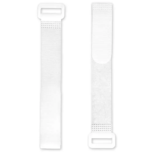 FrogJim 25x Klett Kabelbinder 20 cm in weiß von FrogJim