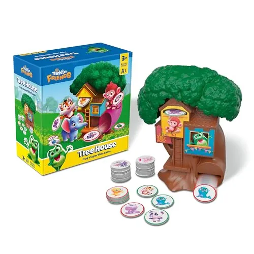 ThinkFun Friends: Tree House – Ein Spielstein-Matching-Spiel – Entwickeln Sie Formerkennung und frühzeitige Lernfähigkeiten – Netzakkreditiert – Kinder ab 3 Jahren