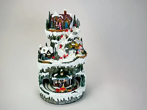 Musicboxworld MMM GmbH, 63040 Spieluhr - Beleuchtete Bergszene in 3 Etagen