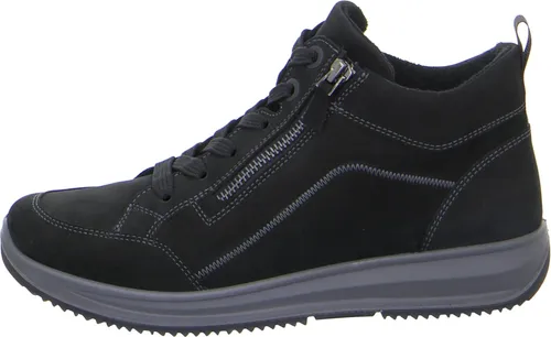 ARA Damen Schnürer Sneaker, Schwarz 051968, 36.5 EU Weit - Stylische Sneakers mit Wechselfußbett für optimalen Komfort. Perfekt für den Alltag und ideal für breite Füße.