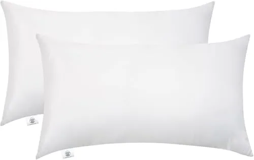 Makimoo Kopfkissen 2er Set 30 x 50 cm, Kissen für Bett und Dekokissen, Polyester Innenkissen Füllkissen for Sofakissen Zierkissen