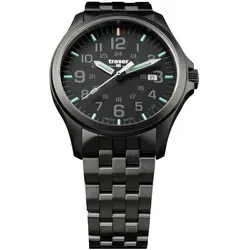 Traser H3 107868 P67 Officer Pro Gun Herrenuhr 42mm - Sportliche Armbanduhr für Herren mit 10 ATM Wasserdichtigkeit und leuchtenden Tritium-Indizes für beste Ablesbarkeit bei Nacht.