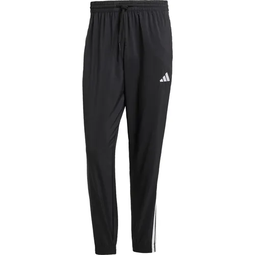 adidas Herren Essential Three Stripes Woven Pant, Schwarz/Weiß, M