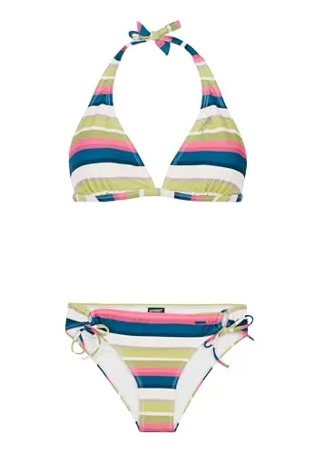 Protest Damen Neckholder-Bikini PRTKami – Nachhaltige Bademode - Hochwertiger Neckholder-Bikini aus recyceltem Material mit Quickdry-Cups für schnellen Trocknungsprozess. Abnehmbare Cups bieten individuelle Unterstützung. Teil der nachhaltigen PVRE-Linie für umweltbewusste Sportlerinnen.