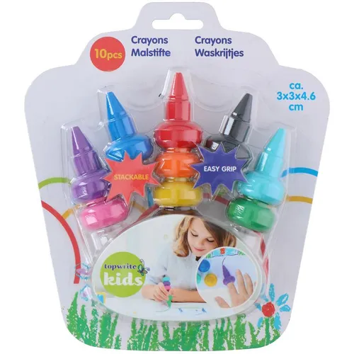 Topwrite Kids Crayons (Mehrfarbig, 10 x) (35500393)