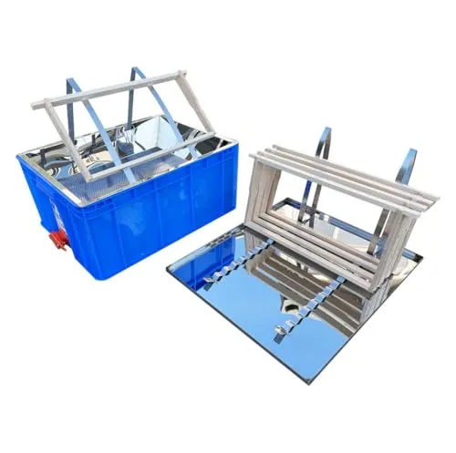 Easy Entdeckelungsgeschirr und Rähmchenständer für Bienen - Werkzeuge & Zubehör zur Bienenzucht – Schnelles und komfortables Entdeckeln von Waben mit 2-teiligem Set: Edelstahlständer und Kunststoffwanne mit Quetschhahn.