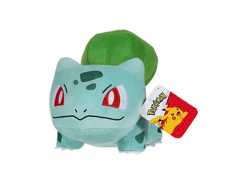 Pokémon PKW3112-30cm Plüsch - Bisasam, kuscheliger Begleiter - Stofftier & Teddybär, 30 cm großer, superweicher Bisasam Plüsch, ideal für Pokémon-Fans und perfekt zum Kuscheln und Mitnehmen.