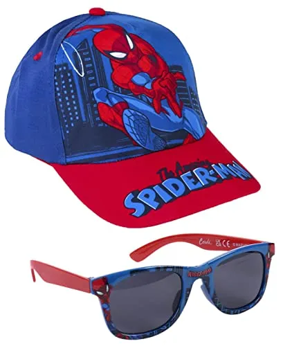 Spiderman Sonnenbrille- und Cap-Set für Kinder von CERDÁ LIFE'S LITTLE MOMENTS