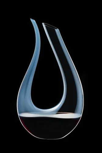 RIEDEL Amadeo Dekanter - Blau, handgefertigter Weindekanter aus Kristallglas - Weindekanter aus klarem und blauem Kristallglas, handgefertigt, mit 1,5 l Fassungsvermögen für die perfekte Belüftung Ihrer Weine.