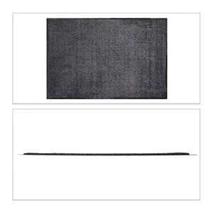 Schmutzfangmatte grau - Rutschfeste Fußmatte für jeden Eingangsbereich - Tür- & Bodenmatten, pflegeleicht und ideal für Flur, Terrasse oder Wintergarten, schützt vor Schmutz und Nässe.