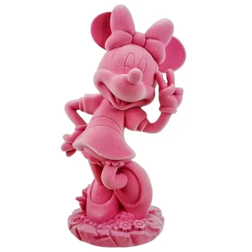 Disney Gartenfigur Minnie Mouse pink beflockt 20,5 cm – Offiziell lizenzierte Deko - Wetterfeste Minnie Mouse Gartenfigur in rosa, ideal für eine fröhliche Gartengestaltung. Mit einer Höhe von 20,5 cm bringt sie Farbe und Charme in jeden Außenbereich.