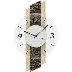 Quarzuhr modern mit Rindeneinlage