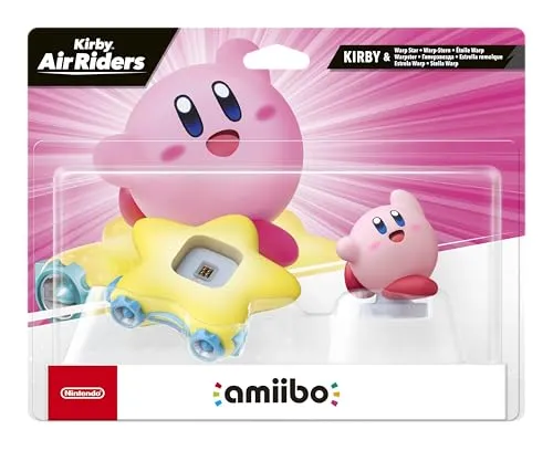 amiibo Kirby & Warp-Stern - Interaktive amiibo-Figur für Nintendo Switch, 3DS und Wii U. Entdecke neue Funktionen, Modi und Missionen in deinen Spielen und verbessere die Fähigkeiten deines amiibo für spannende Abenteuer.