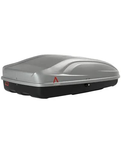 G3 Absolute 400 Dachbox 330 Liter Doppelte Öffnung, Graues Glanzfinish