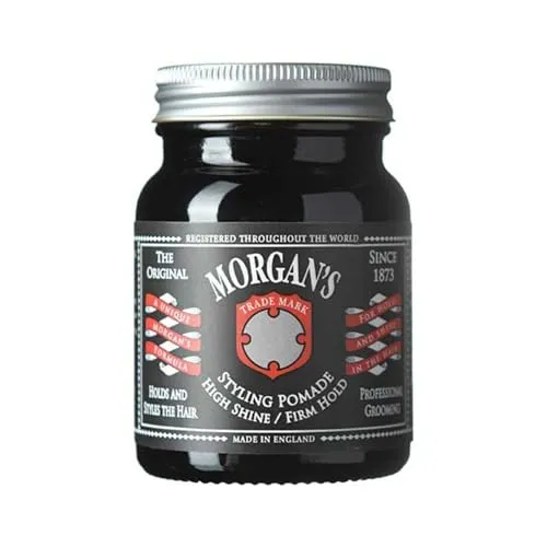 Morgan's Pomade Styling-Pomade, Hoher Glanz, Starker Halt und Wasserlöslich mit Bergamot- und Patchouli-Duft, Für alle Haartypen 100g