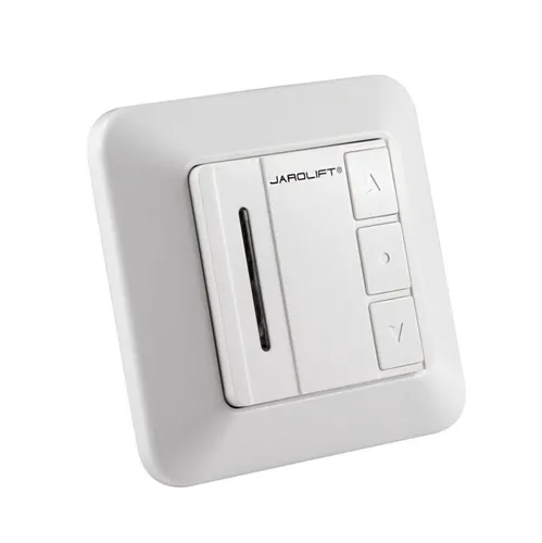 JAROLIFT Funk Wandsender TDRC 01W - Universalmotoren mit Fernbedienung und Timer-Funktion für komfortable Rollladensteuerung in jedem Raum.