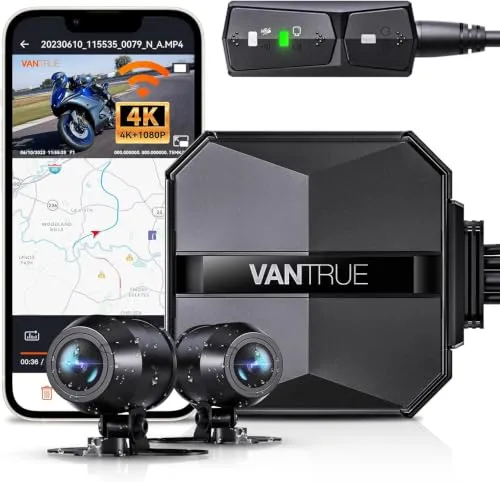 VANTRUE F1 Dashcam Motorrad 4K + 1080P