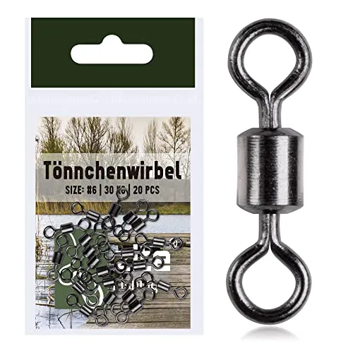 Zite Fishing Tönnchenwirbel Set 20 STK in silber von Zite