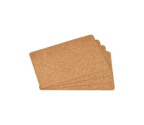 Platzset aus Kork | 4er Set für Esstisch - Platzsets aus hochwertigem Kork, feuchtigkeitsabweisend und vielseitig einsetzbar – ideal als Tischunterlage für Teller, Tassen oder Kerzen. Hergestellt in Portugal, langlebig und dekorativ.