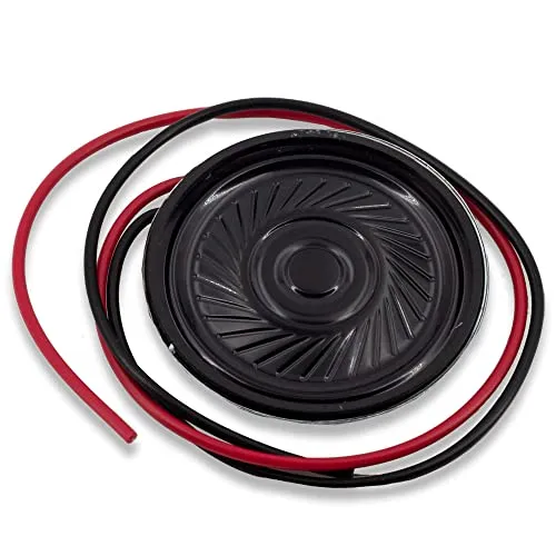 MakerMind Mini Lautsprecher 36mm 8 Ohm 0,5W mit Kabel kompatibel mit Arduino, Raspberry Pi MP3 Radio