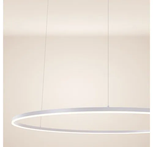 s.luce Led-Hängelampe Ring 150, Weiß, Metall - Vielseitige Pendelleuchte für individuelle Montageoptionen. Ideal für jeden Raum, mit flexibler Lichtsteuerung und dimmbarer Funktion für optimale Beleuchtung.