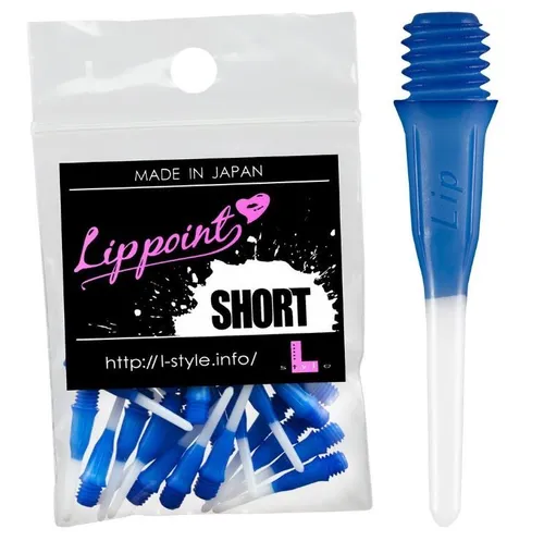 L-Style Short Lip Point TwoTone Blau 30 Stück Dartspitzen
