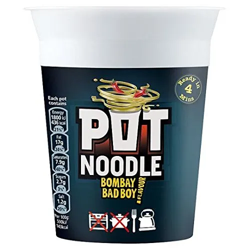 Pot Nudeln Bombay Bad Boy Geschmack - 90g x 2 Doppelpack