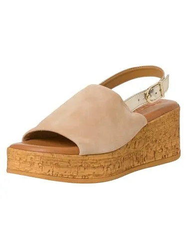 Tamaris Sandalette 1-28393-42 400 weit - Wanderschuhe: Bequeme Sandalette mit Keilabsatz und TOUCH-IT-Technologie für optimale Dämpfung und hohen Tragekomfort, ideal für Sommertage.